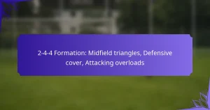 2-4-4 Formation: Midfield triangles, Defensive cover, Attacking overloads