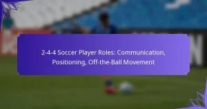 2-4-4 Soccer Player Roles: Communication, Positioning, Off-the-Ball Movement